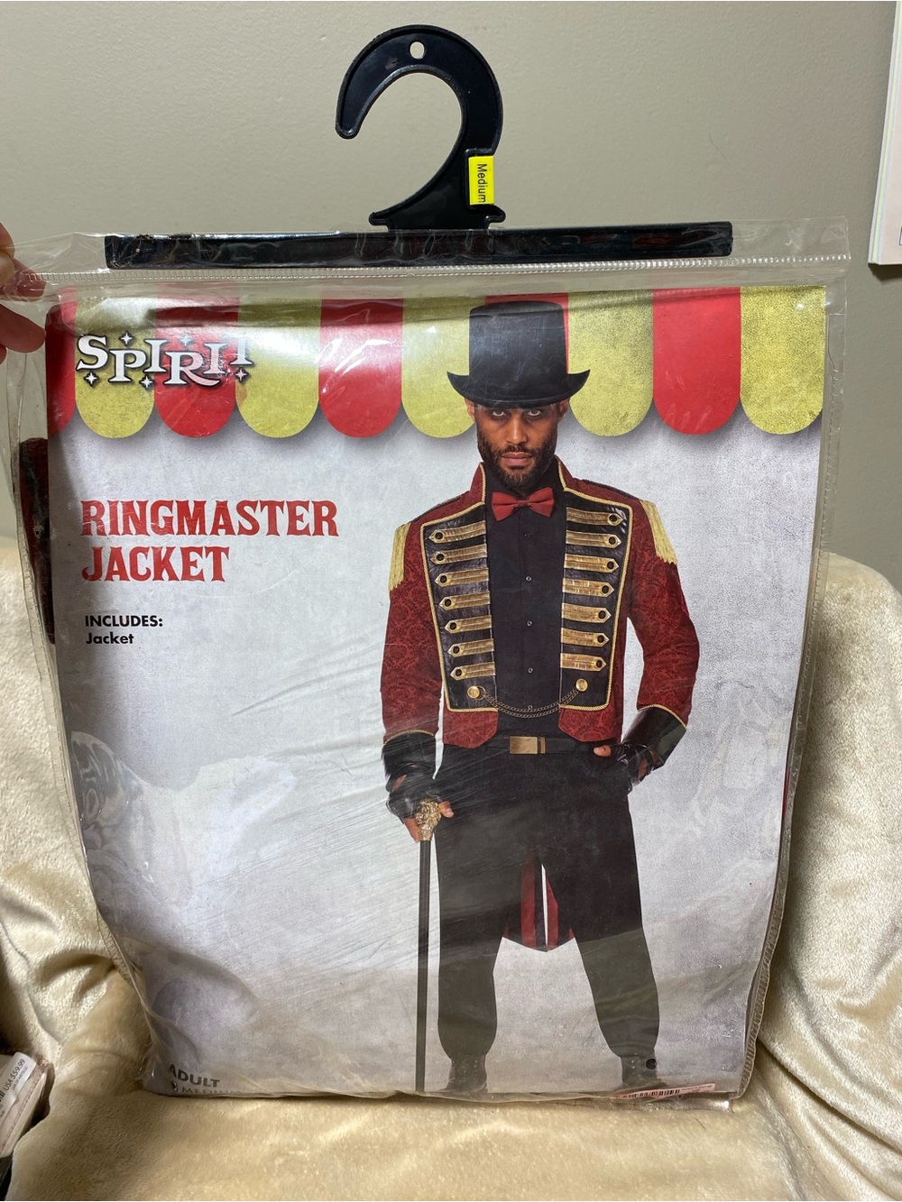 Spirit RINGMASTER Adult Jacket
Halloween Costume Circus Dress Up
Men's Medium